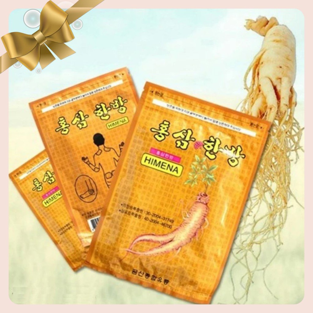 Cao Dán Hồng Sâm Vàng Himena Hàn Quốc- 20 Miếng