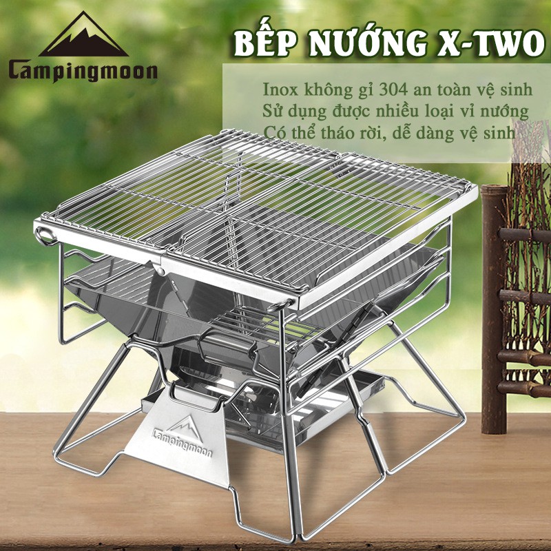 Bếp nướng dã ngoại Campingmoon X-TWO