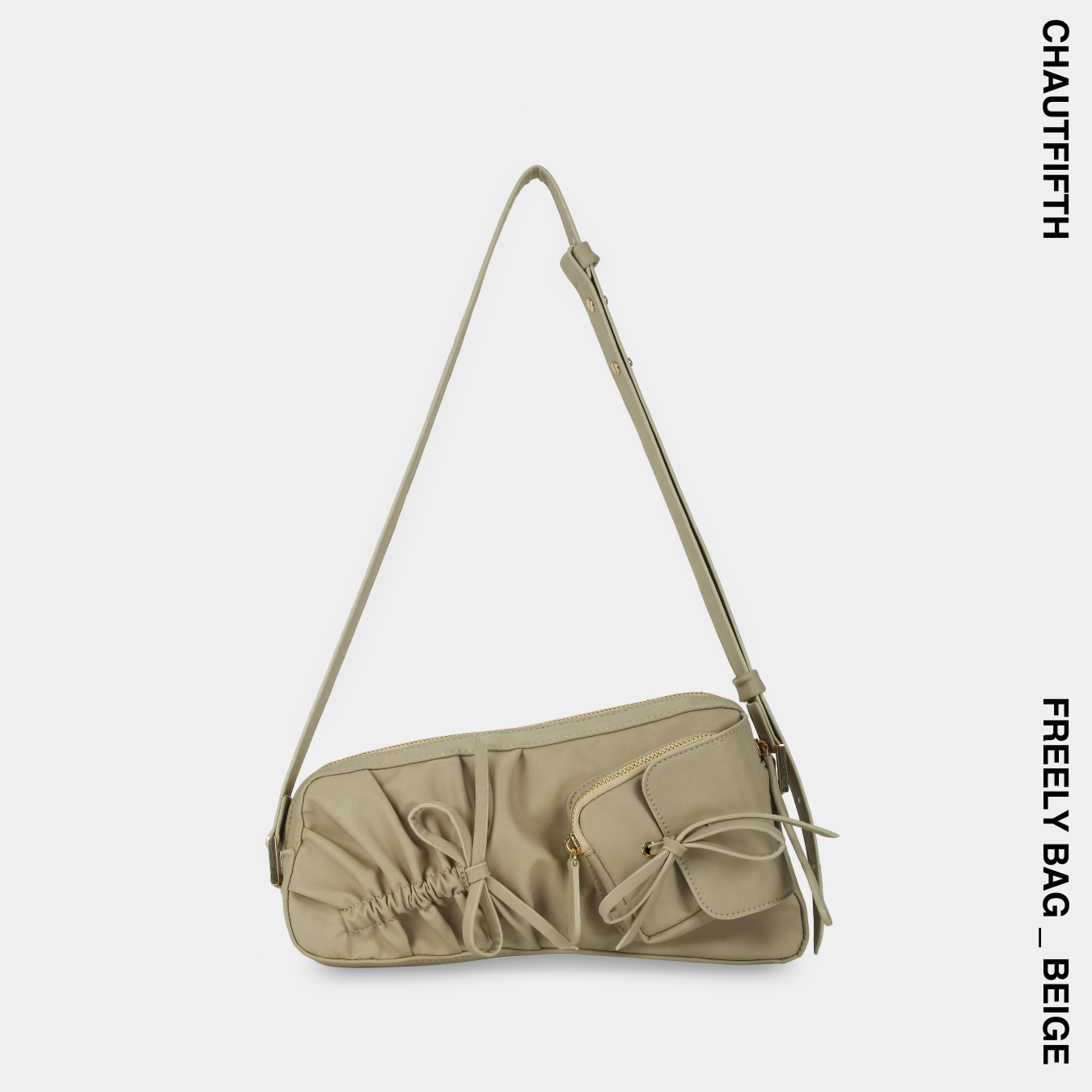 Túi xách FREELY màu beige - CHAUTFIFTH