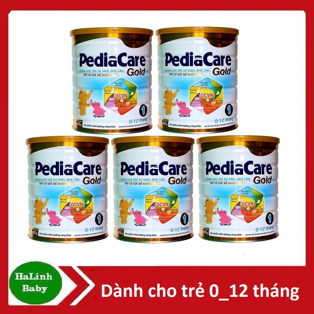 Combo 5 hộp sữa pediacare gold 1,2 900g