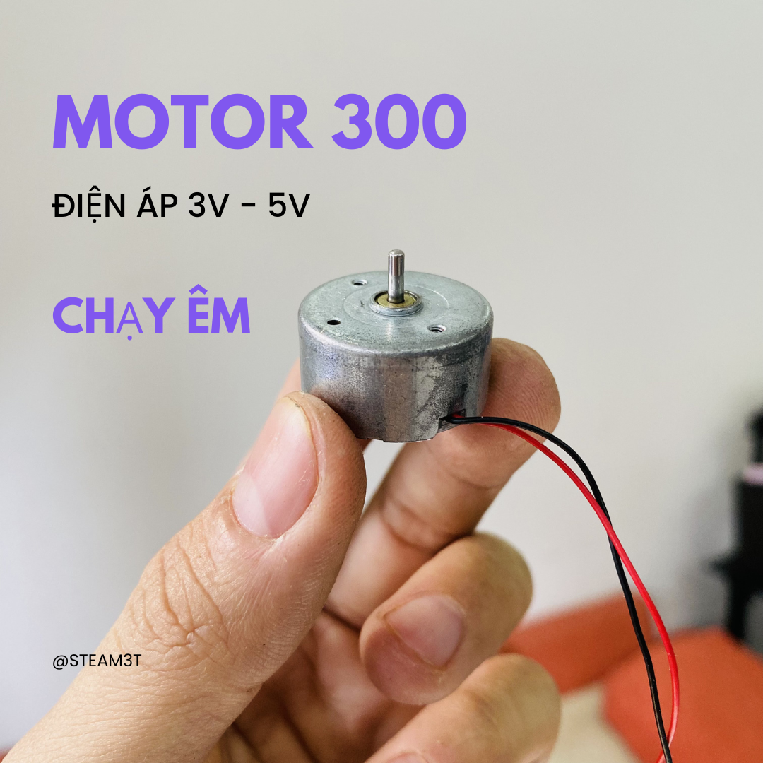 [HCM]Motor mini 300 3V - 6V mới 100% chạy êm tốc độ cao 6500 - 12000 RPM - LK0352