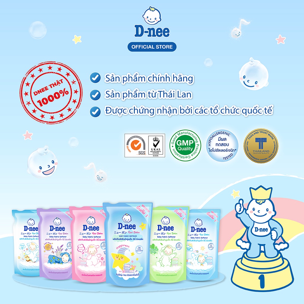Nước Giặt xả Dnee Thái Lan Túi 600ml, 1400ml