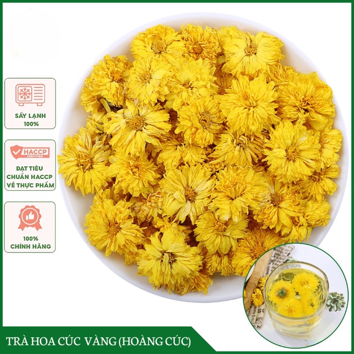 [ lᴏại 1 ] Trà hoa cúc vàng gói 100g (tặng 2 gói trà dưỡng nhan quý phi khi mua 100g)