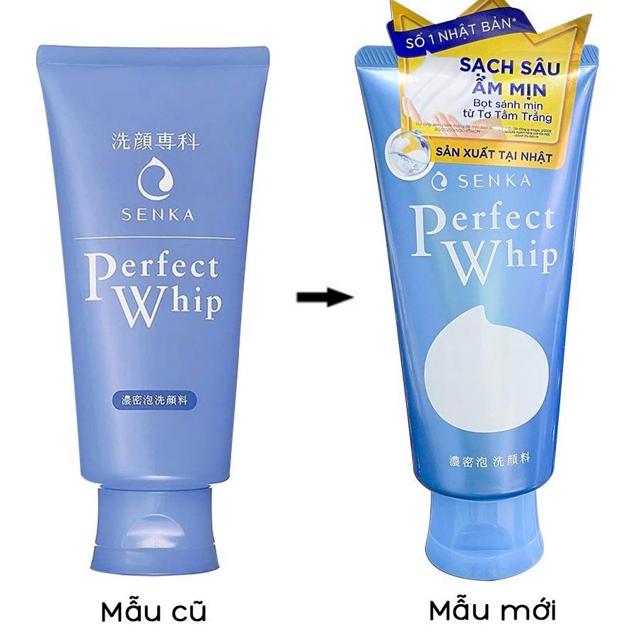 [HCM]Sữa Rửa Mặt Tạo Bọt Senka Perfect Whip N 120g (date 2025)