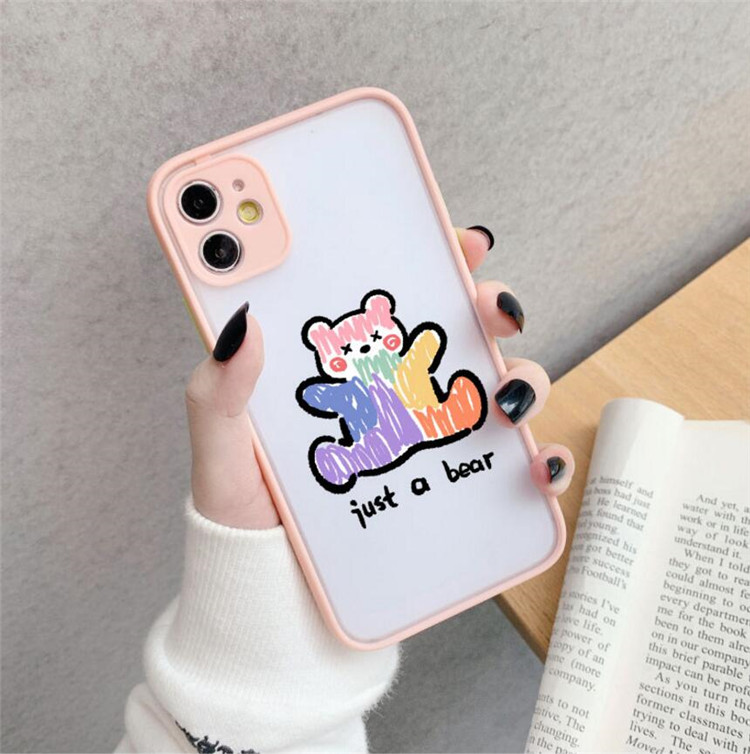 Ốp Lưng Nhám Chống Sock Va Đập Bảo Vệ Camera Just a Bear