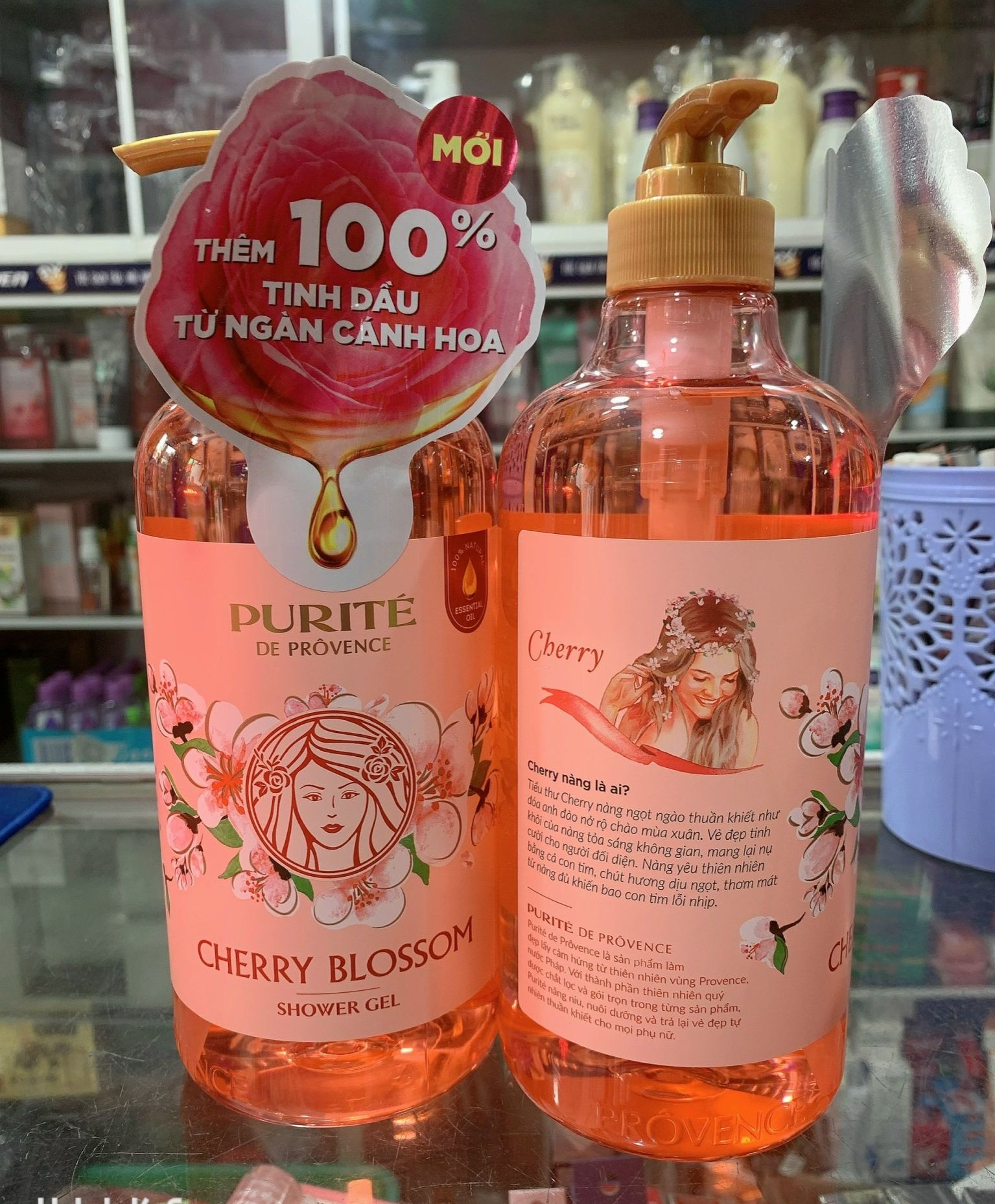 [HCM]Sữa Tắm Giữ Ẩm PURITE PROVENCE 850ml ( Hoa Anh Đào )