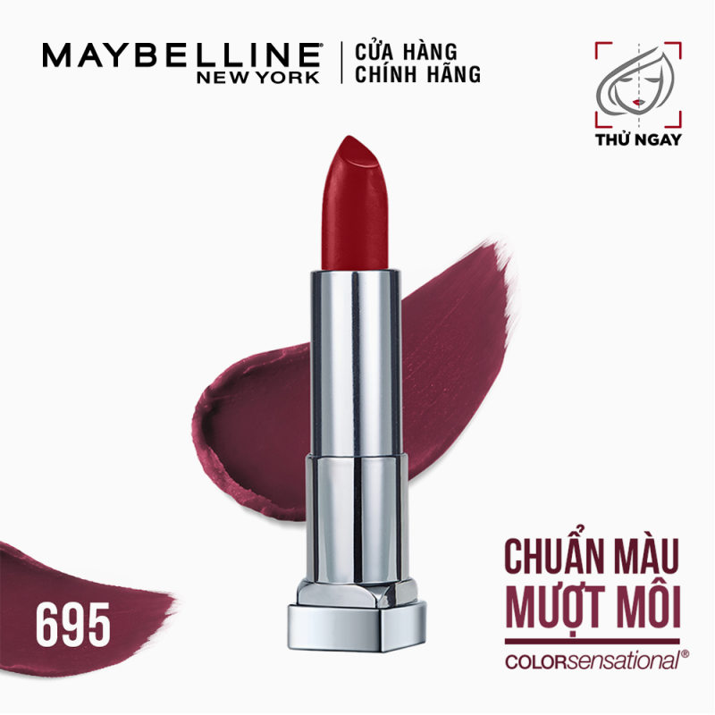 Son Lì Mịn Môi Không Khô Môi Maybelline New York Color Sensational The Creamy Mattes Lipstick 3.9g