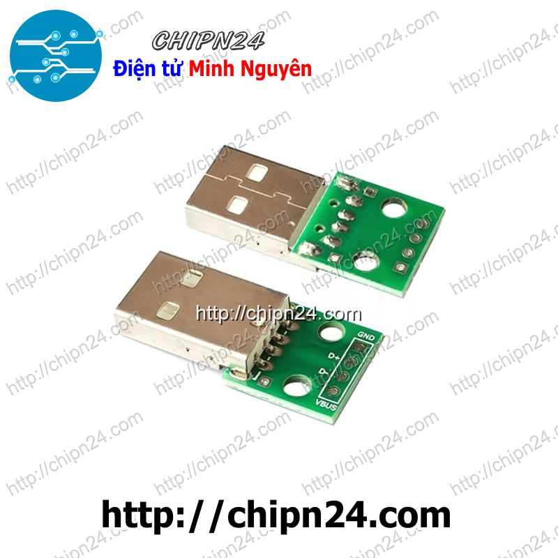 Đế chuyển adapter usb a đực to dip