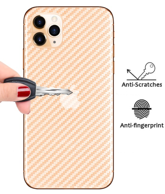 Miếng dán mặt sau vân carbon full viền cho các dòng iPhone