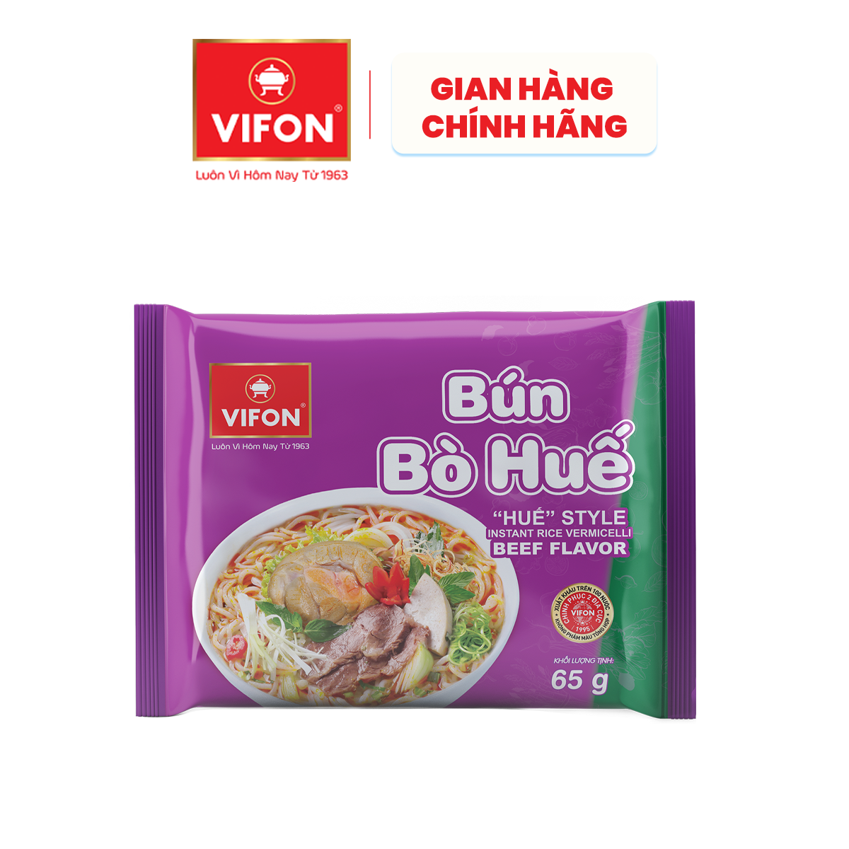 [VOUCHER 10%, LAZCOIN 10%] Bún Bò Huế VIFON 65gr/Gói