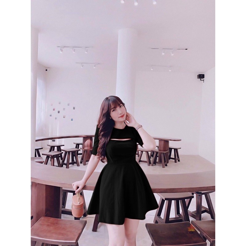 [HCM]Đầm Xoè Khoét Ngực #Bigsize 60=>90KG