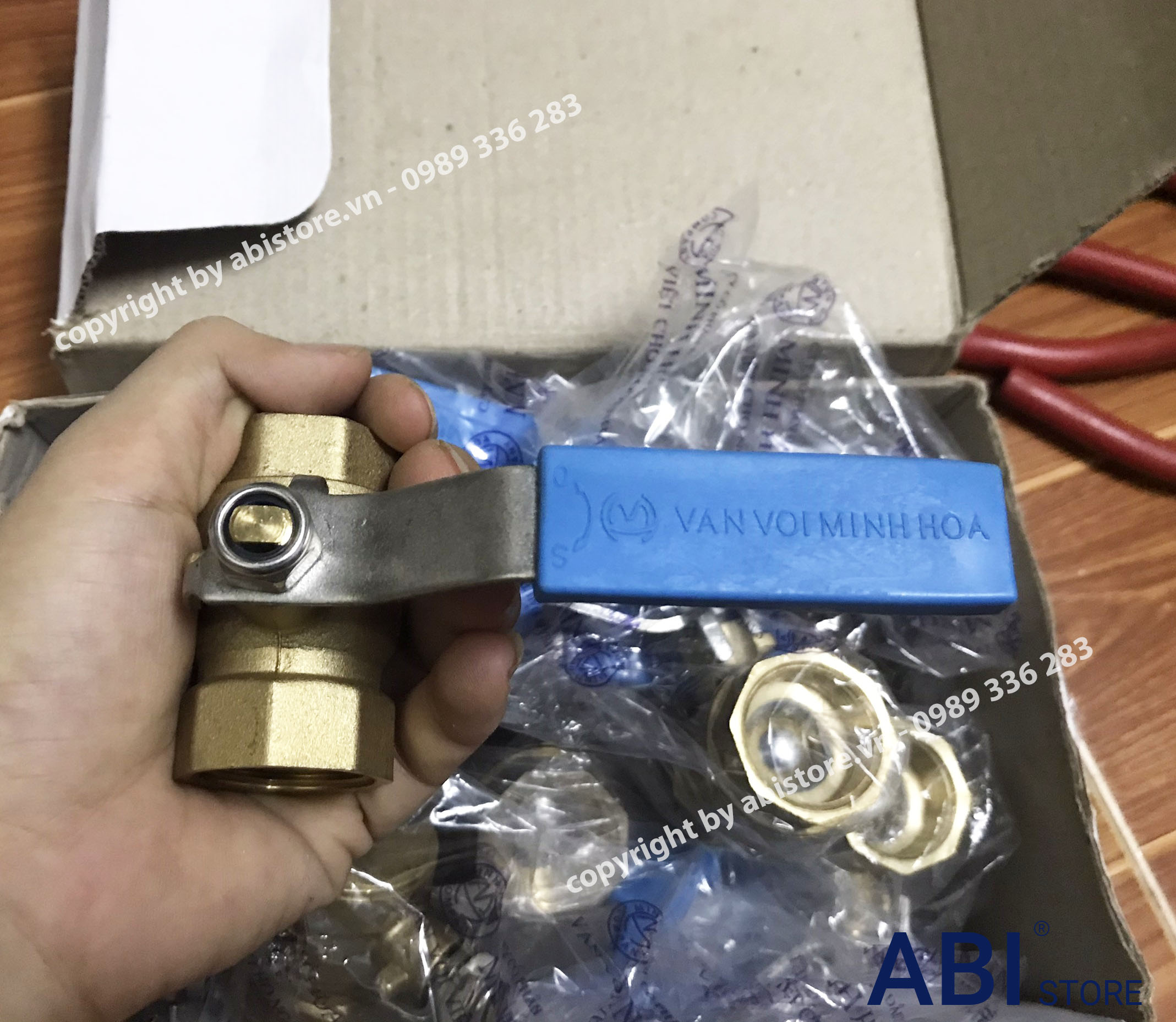 Van bi đồng tay gạt MBV dn15 (1/2) và dn20 (3/4), dn25