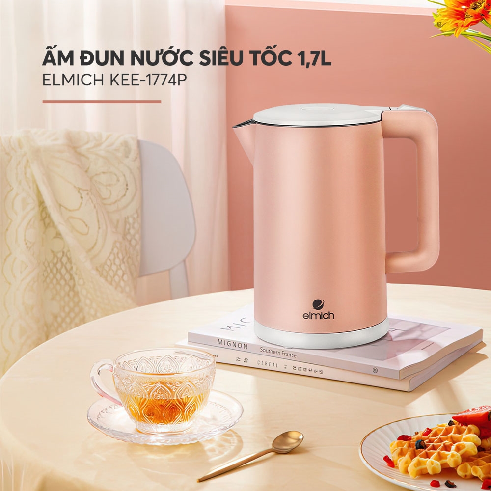 (Chỉ 25-29.05)Ấm đun nước siêu tốc Elmich 1,7L KEE 1774