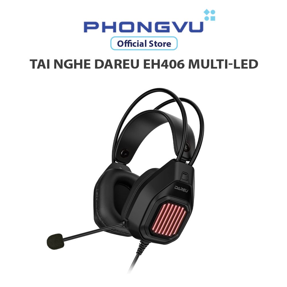 Tai nghe dareu eh406 multi-led black - bảo hành 12 tháng