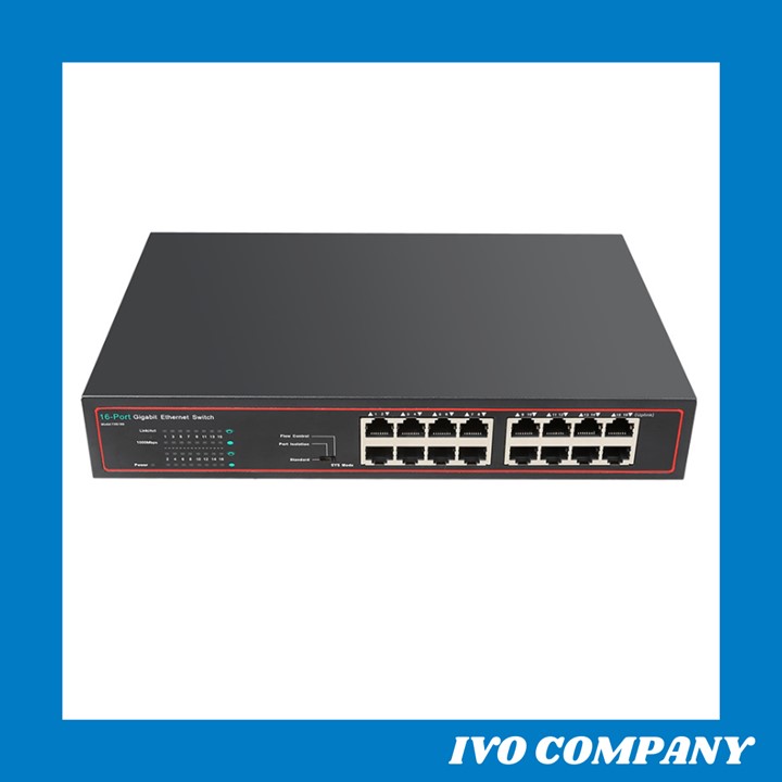 [HCM]Bộ Switch 16 Cổng Gigabit Hỗ Trợ VLAN TXE169