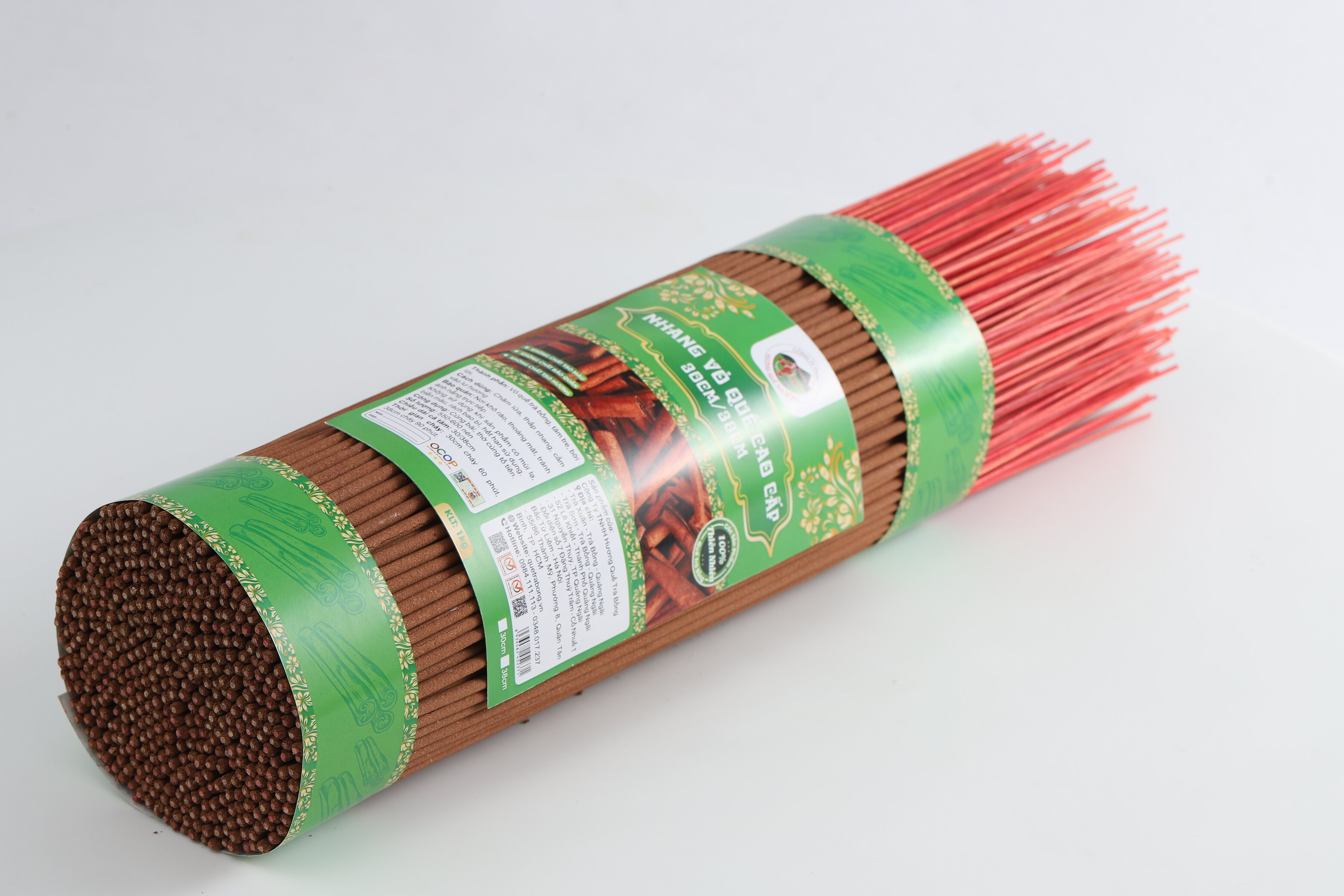 Nhang Vỏ Quế Cao Cấp Size 30/38cm 1Kg