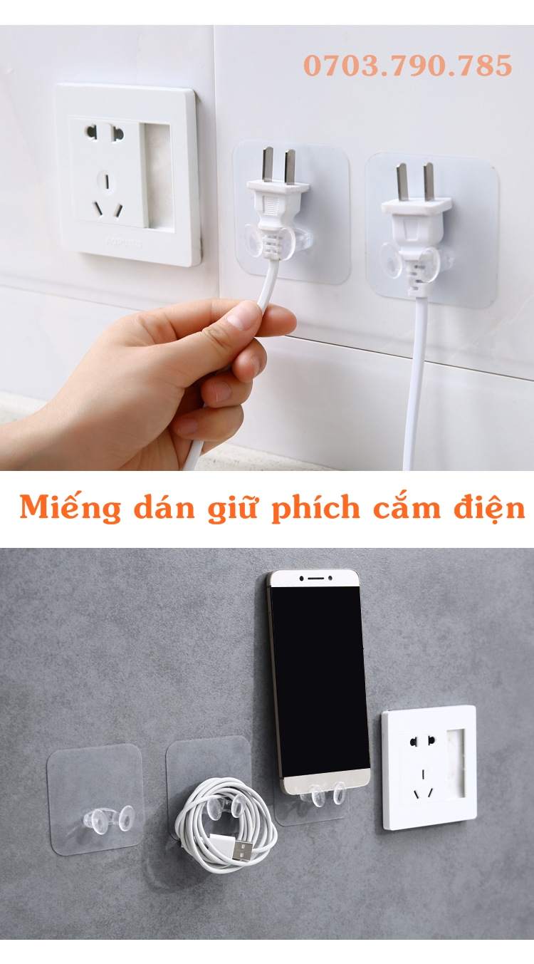 [HCM]Set 3 Miếng Dán Giữ Phích Cắm Điện