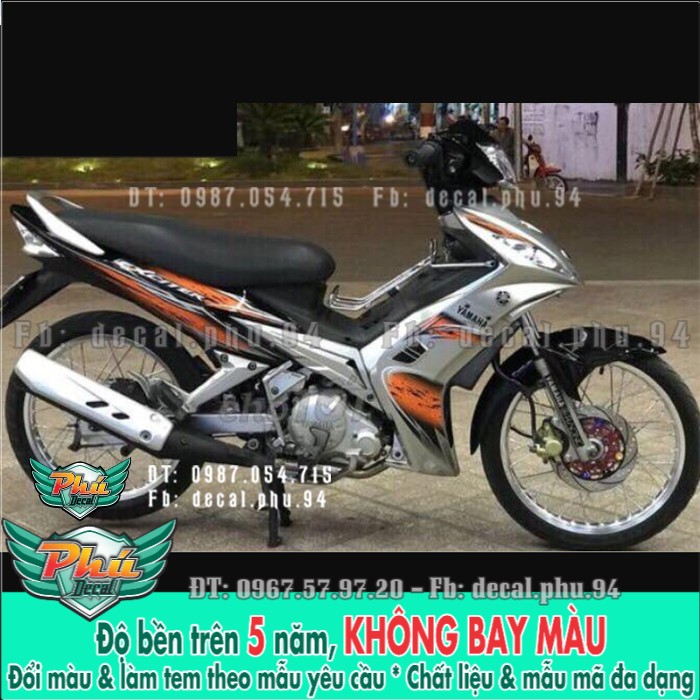 Tem rời ex 2006 đến 2010 cam đen bạc 2