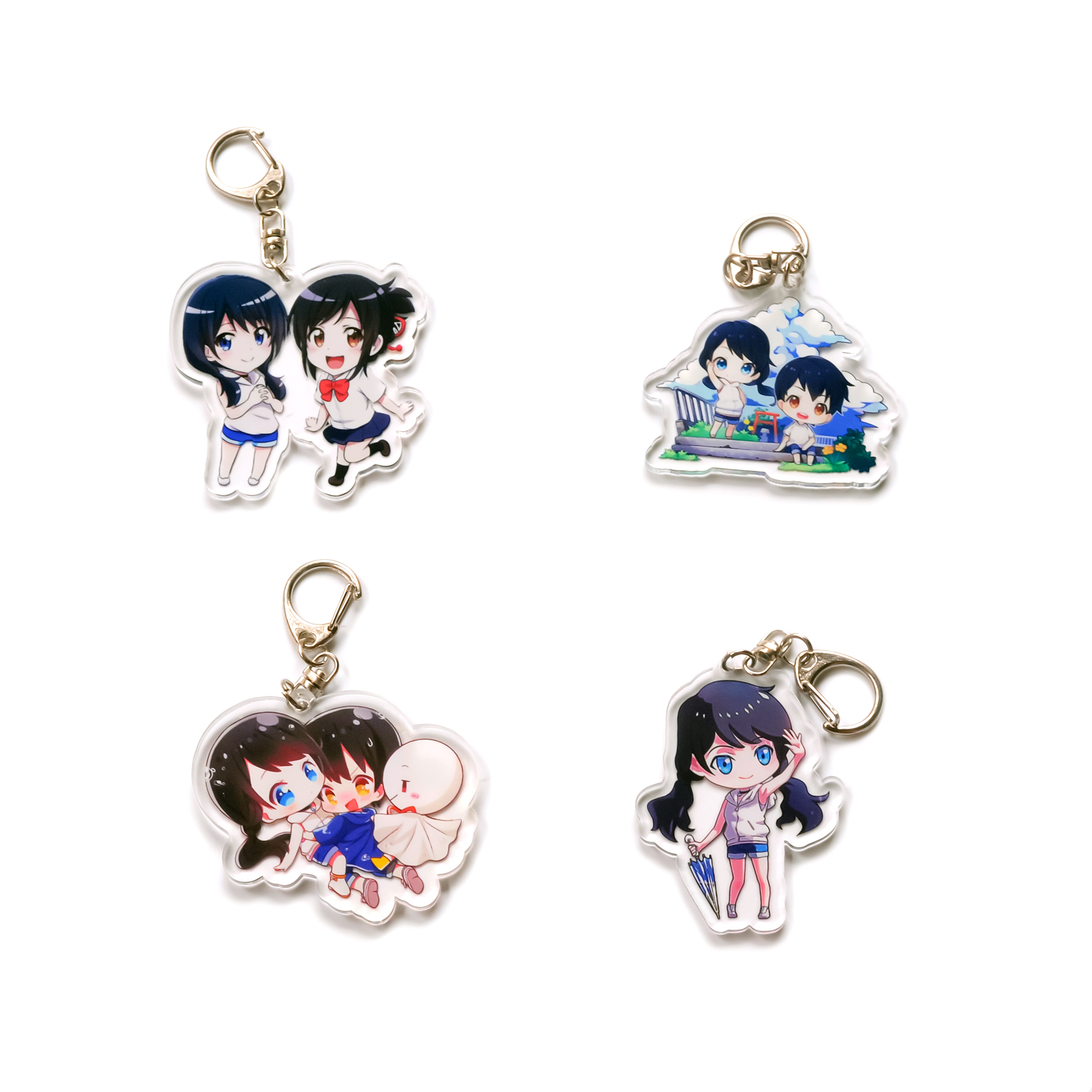 [thanh lý bán lỗ] Móc khóa Anime Acrylic Mica Chibi - Tenki no Ko [PKA] [KS18]
