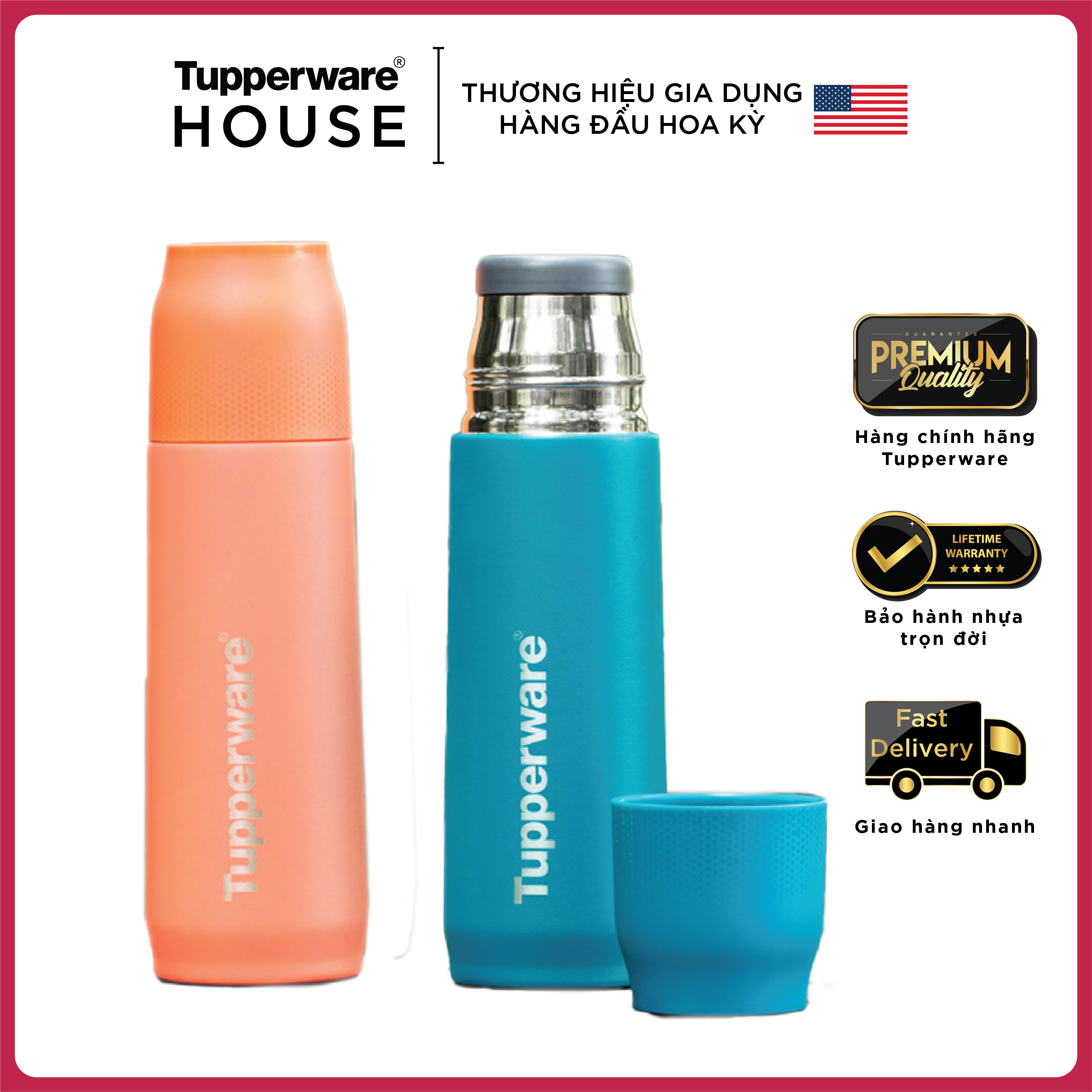 Bình giữ nhiệt Tupperware Buddy 520ml