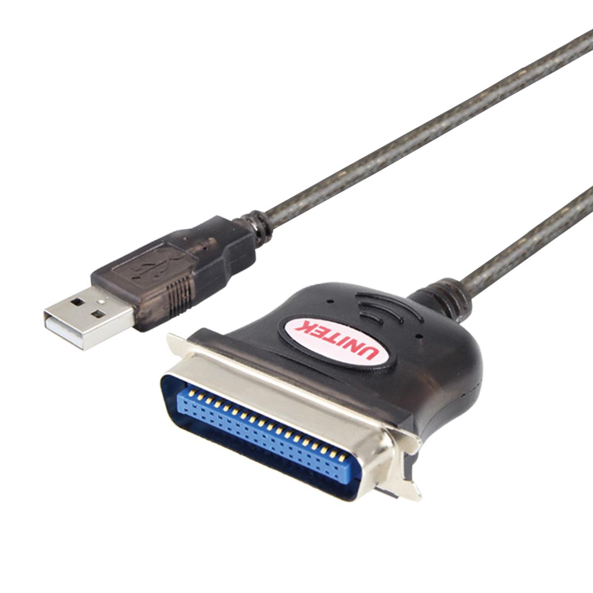 Cáp chuyển đổi USB sang LPT Unitek Y-120 (Đen)