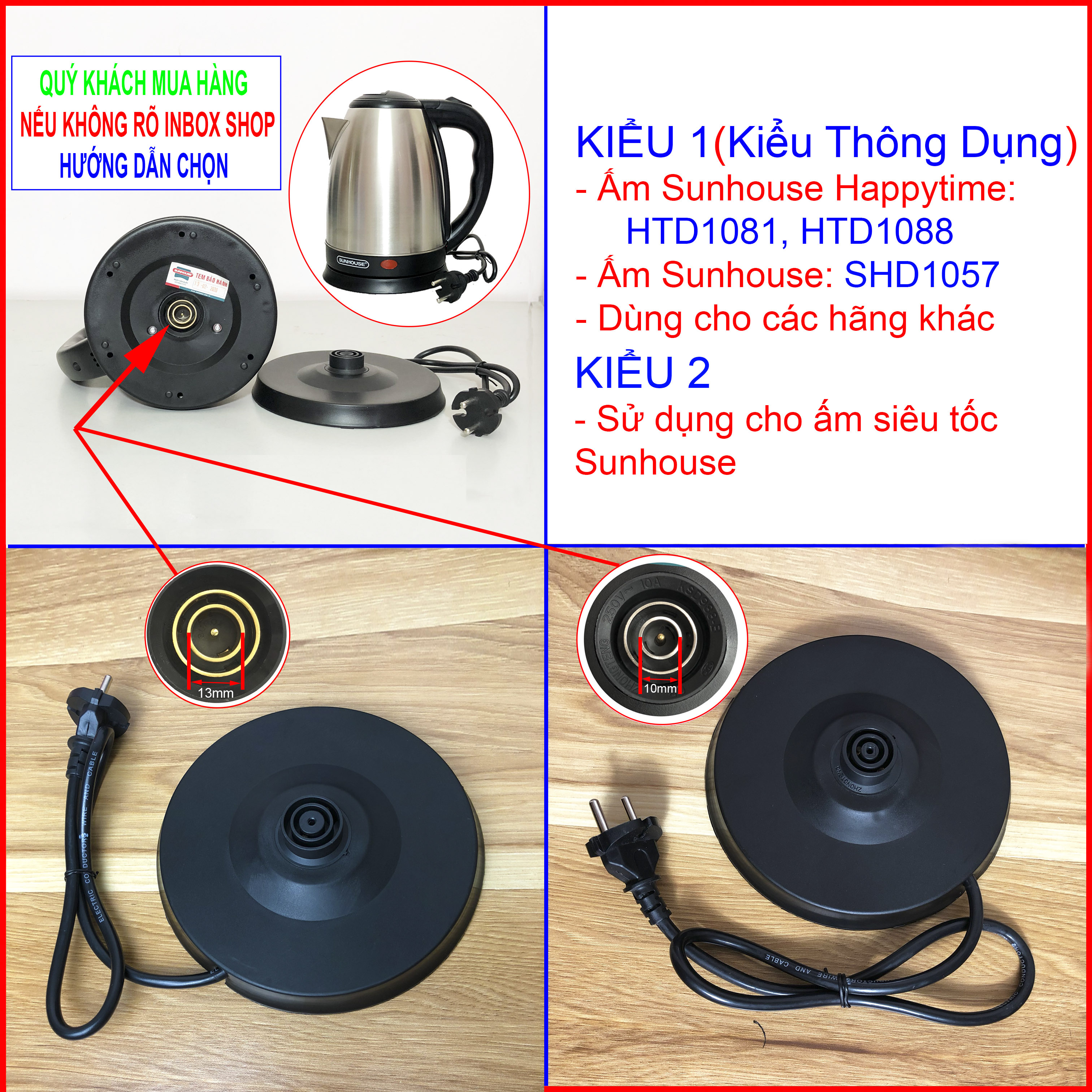 Đế ấm siêu tốc Sunhouse - Chính hãng