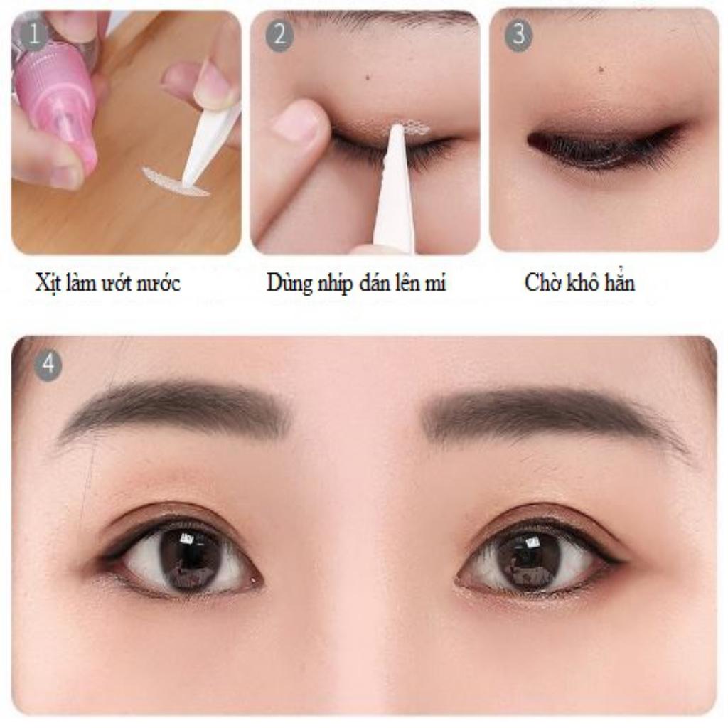 [HCM]Cuộn 360 Miếng Dán Kích Mí Dạng Ren Có Keo Dán Sẵn Size M (Kèm Nhíp+Thêm Cây Kích Mí)