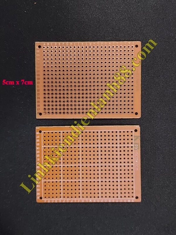 10 cái PCB lỗ 5x7cm phíp đồng 1 mặt.