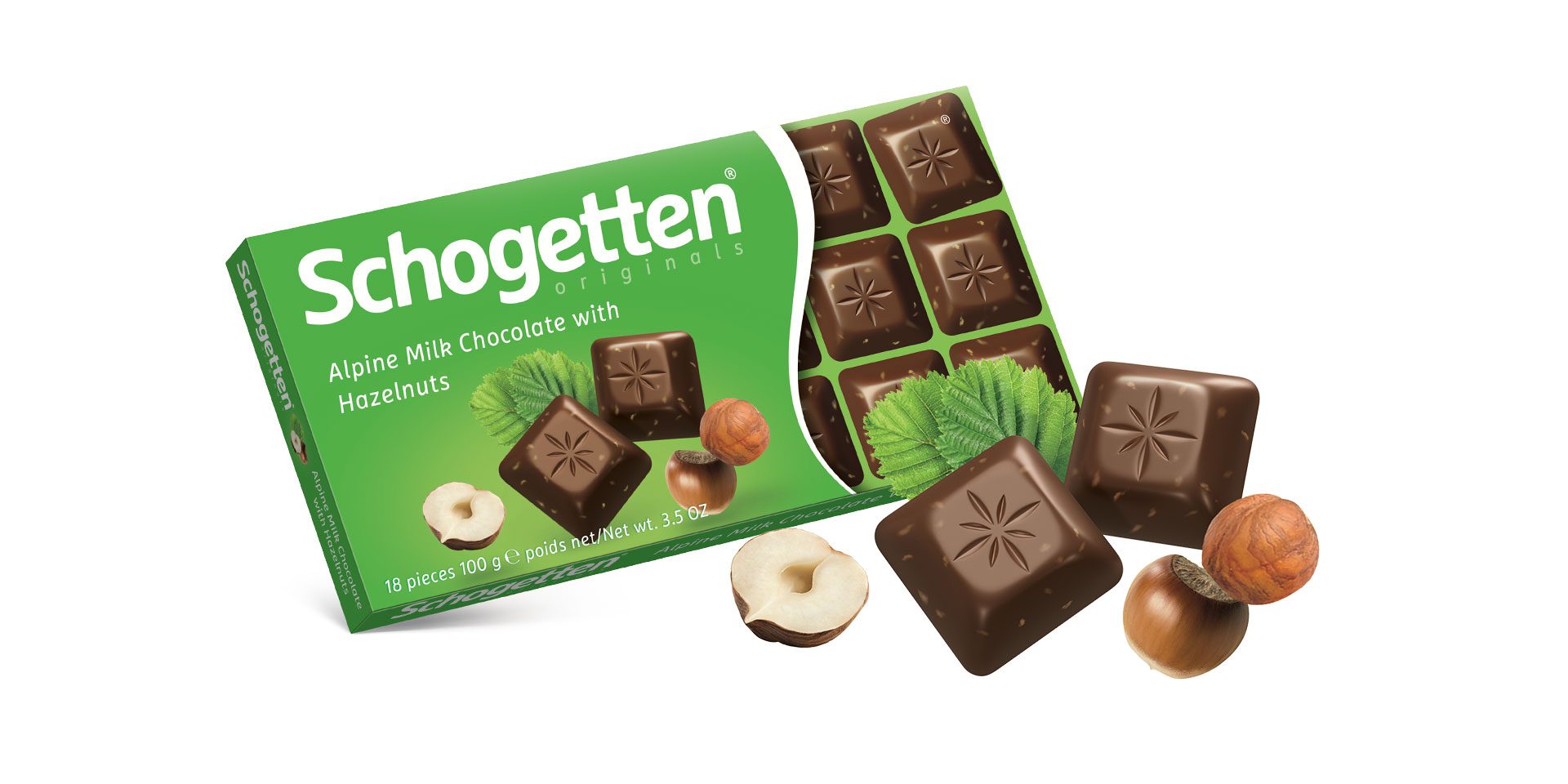 Socola HẠT DẺ sản xuất tại Đức Schogetten 100g