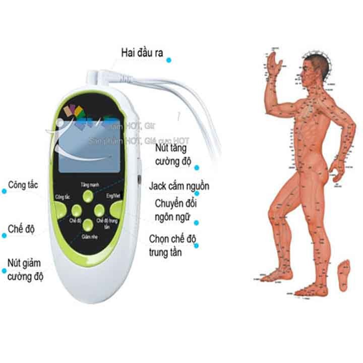 Máy massage xung điện 8 miếng dán