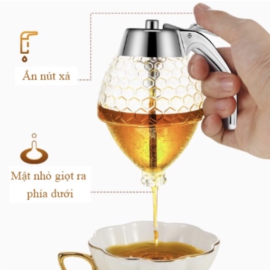 Bình rót mật ong tiện dụng FL-HN1