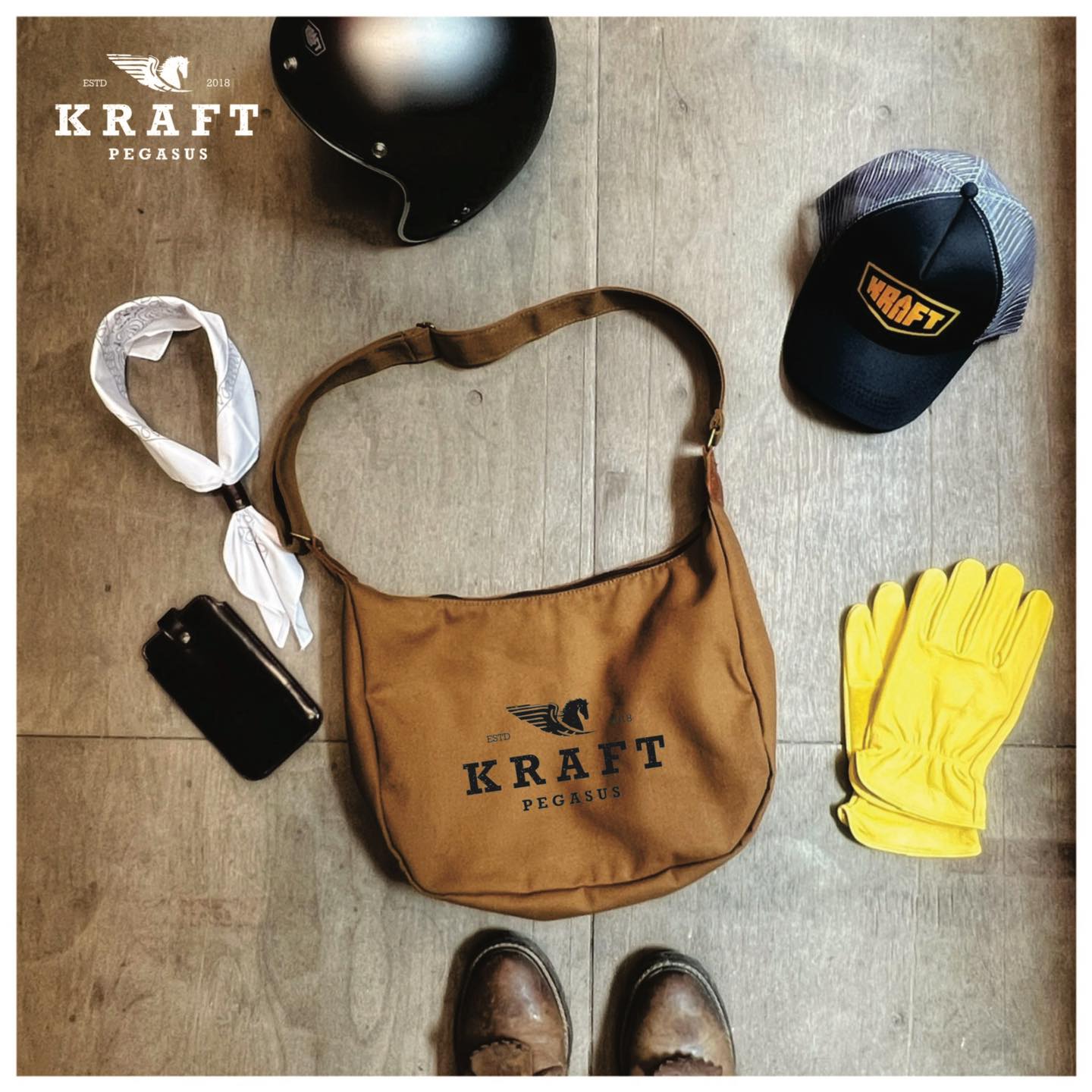 TÚI TOTE KRAFT V4 - MÀU NÂU