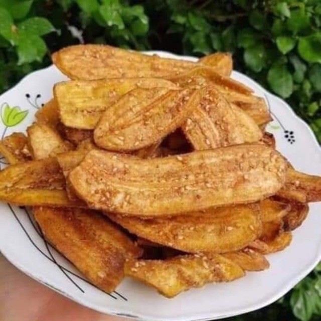 500GR CHUỐI SẤY MÈ GỪNG - Đồ Ăn Vặt - Ăn Vặt - Bách hoá online -Uy Tín