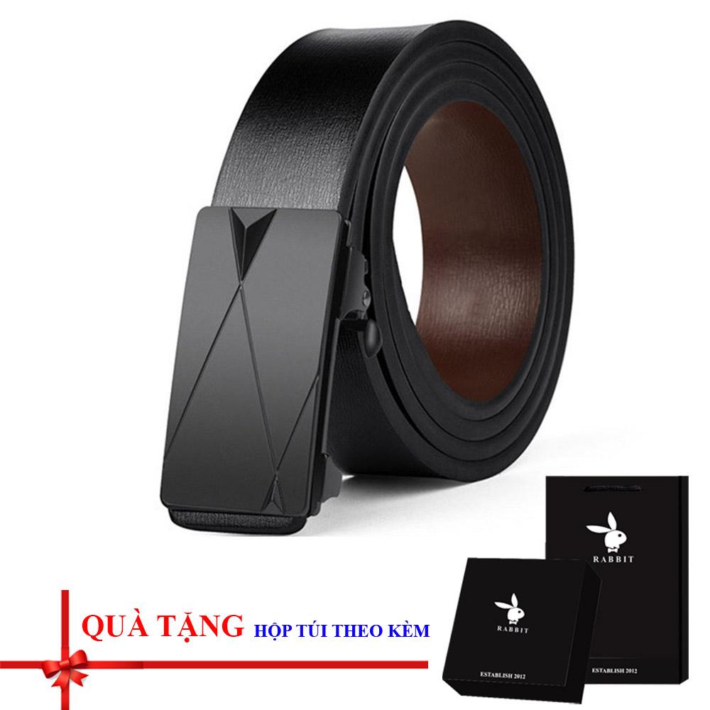 Thắt lưng/ dây nịt nam khóa tự động có hộp đựng + túi tặng kèm làm quà tặng ( LOẠI 1 )