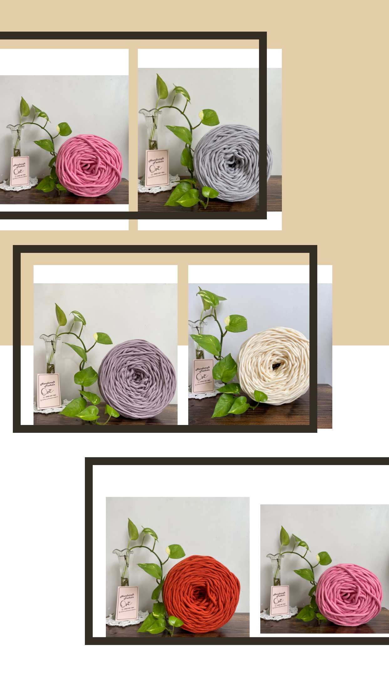 Dây dệt tim 3MM thắt Macrame