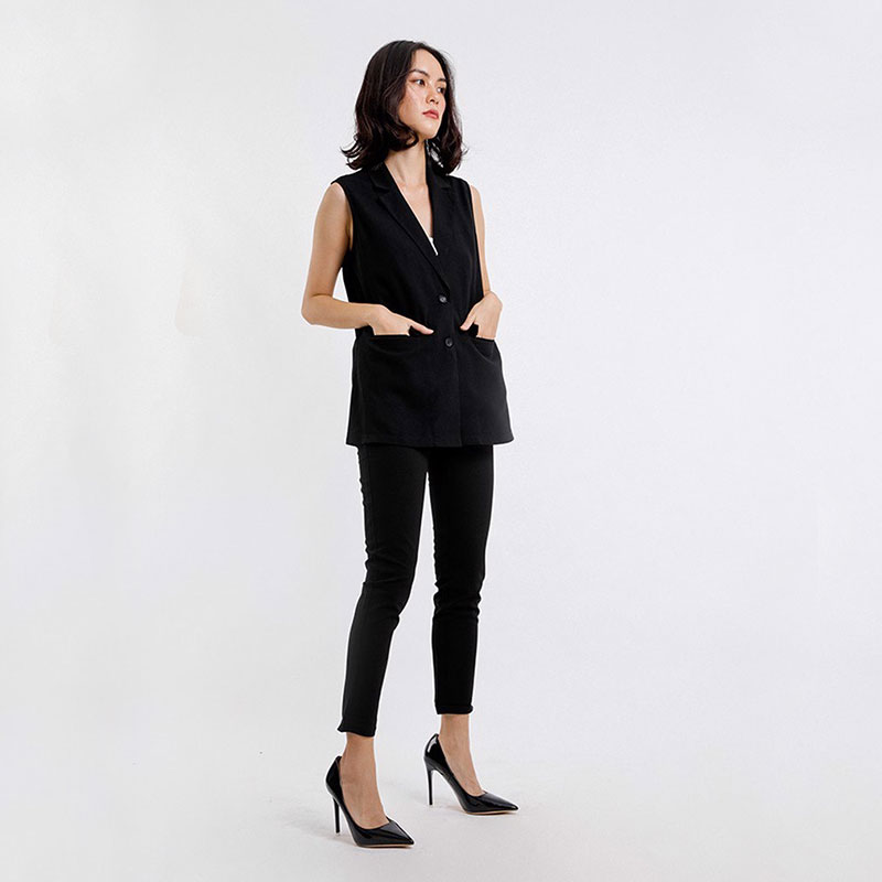 Áo Vest Sát Nách Nữ Form Ngắn Thời Trang
