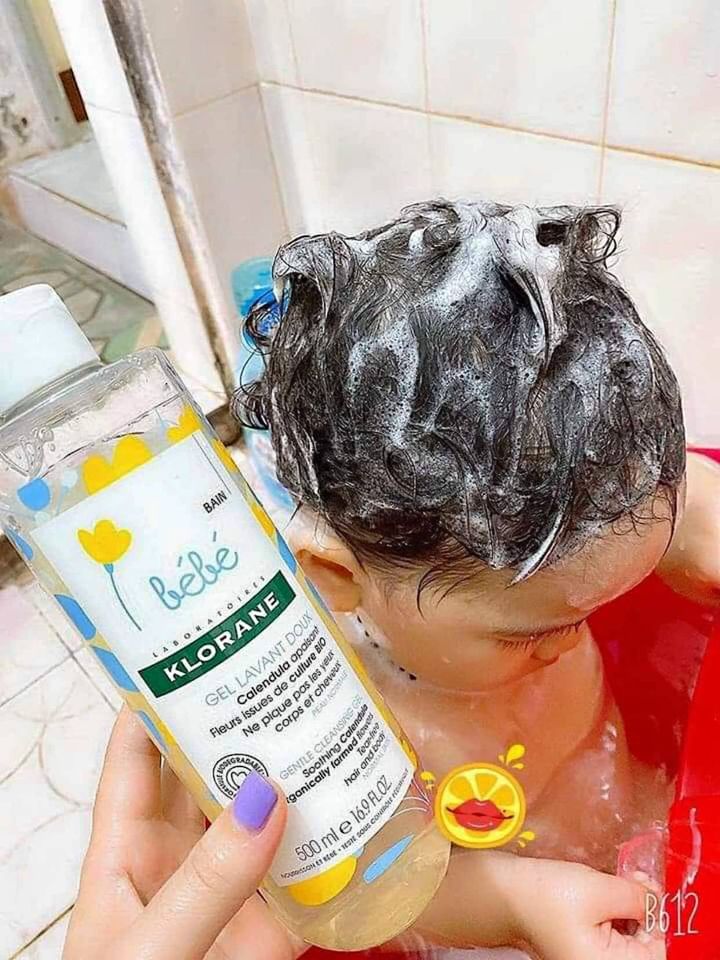 Sữa tắm gội 2 in 1 Klorane bebe Pháp (mẫu mới lẻ 1 chai)