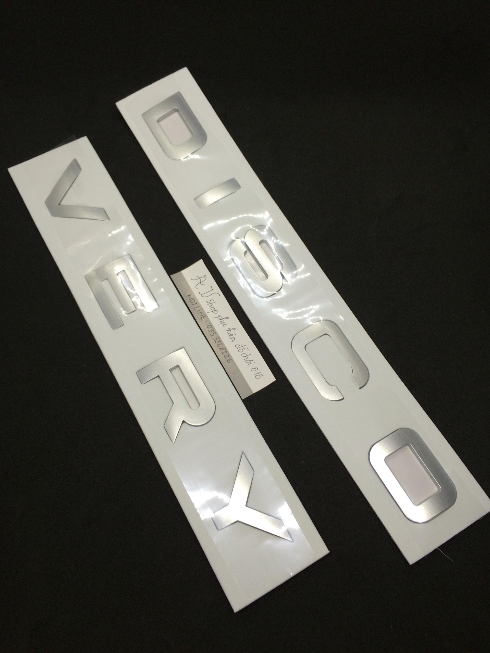 Tem chữ nổi 3D DISCOVERY màu Đen
