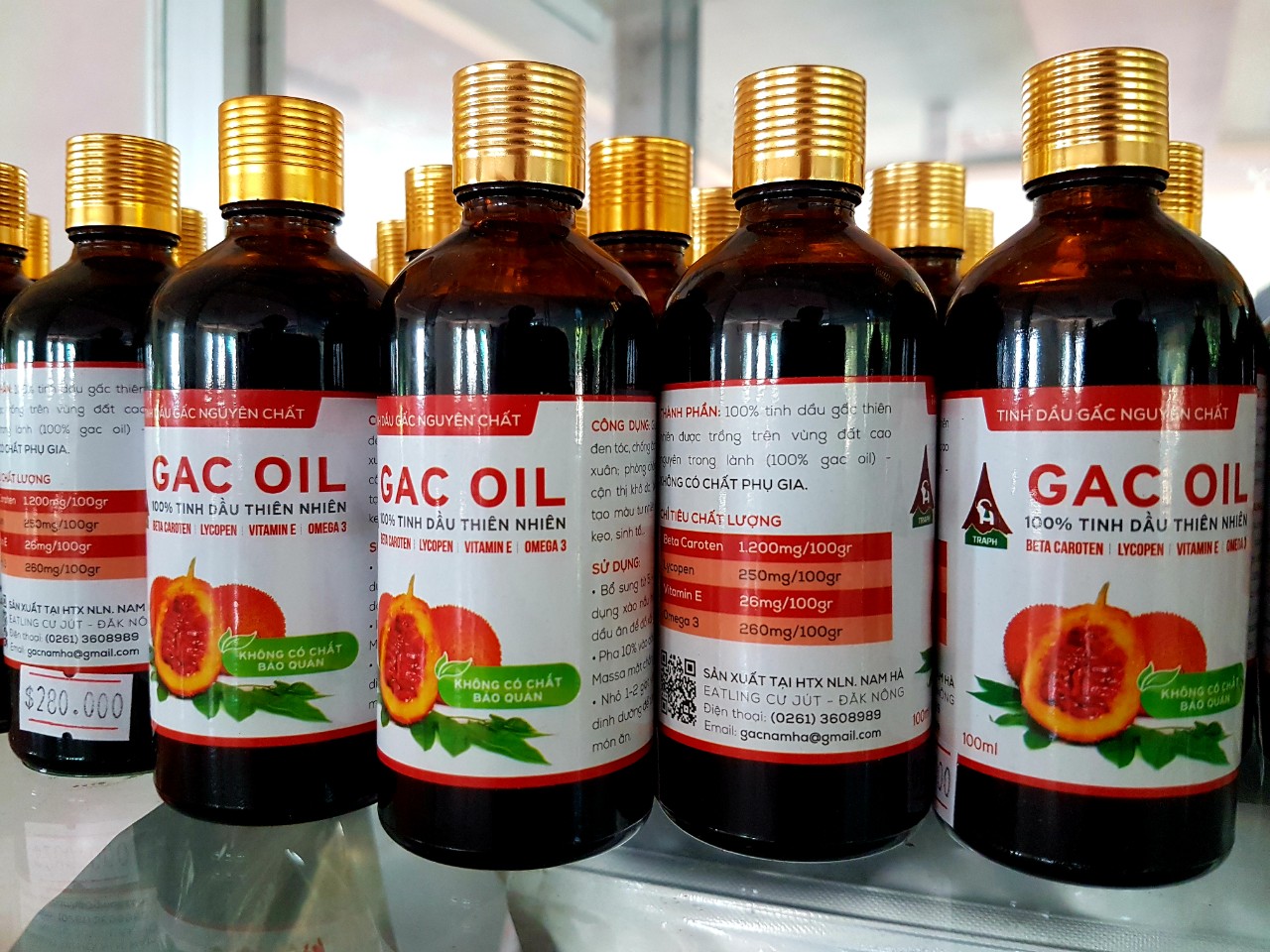 TINH DẦU GẤC ĐỎ NGUYÊN CHẤT - DẦU GẤC TÂY NGUYÊN