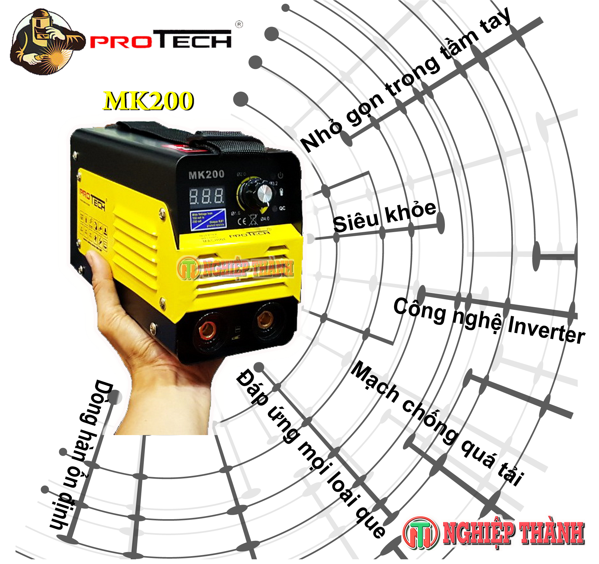 Máy Hàn Que Mini Protech MK200