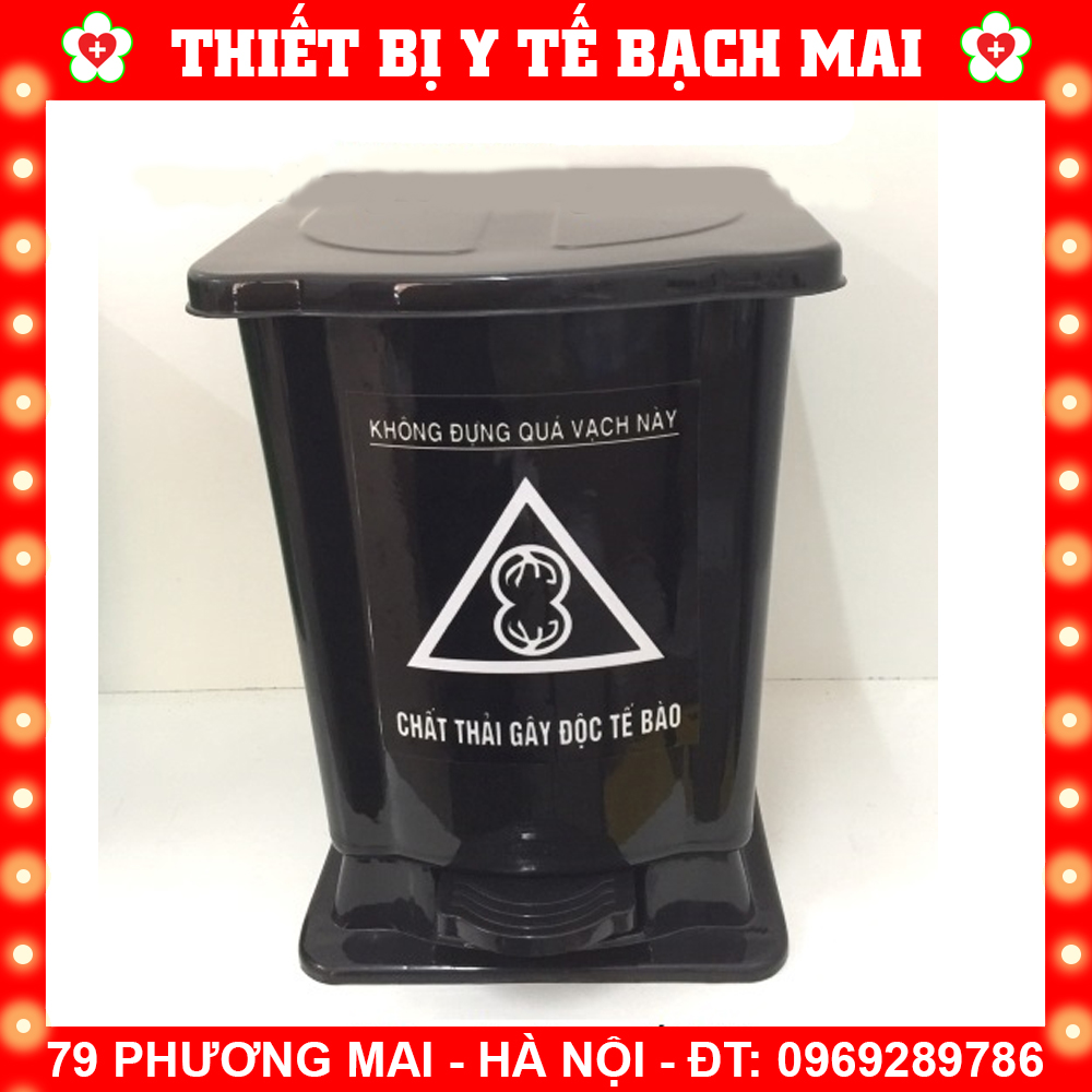 Thùng Rác Y Tế 15 Lít Đủ Màu Vàng, Xanh, Đen, Trắng