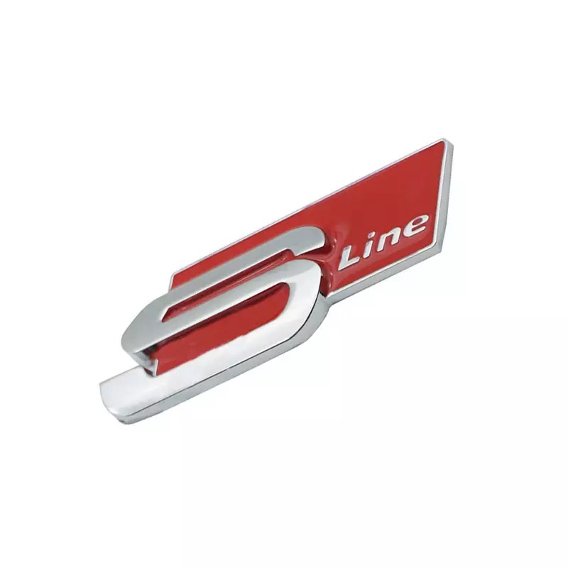 Decal Chữ kim loại S-Line dán xe ô tô