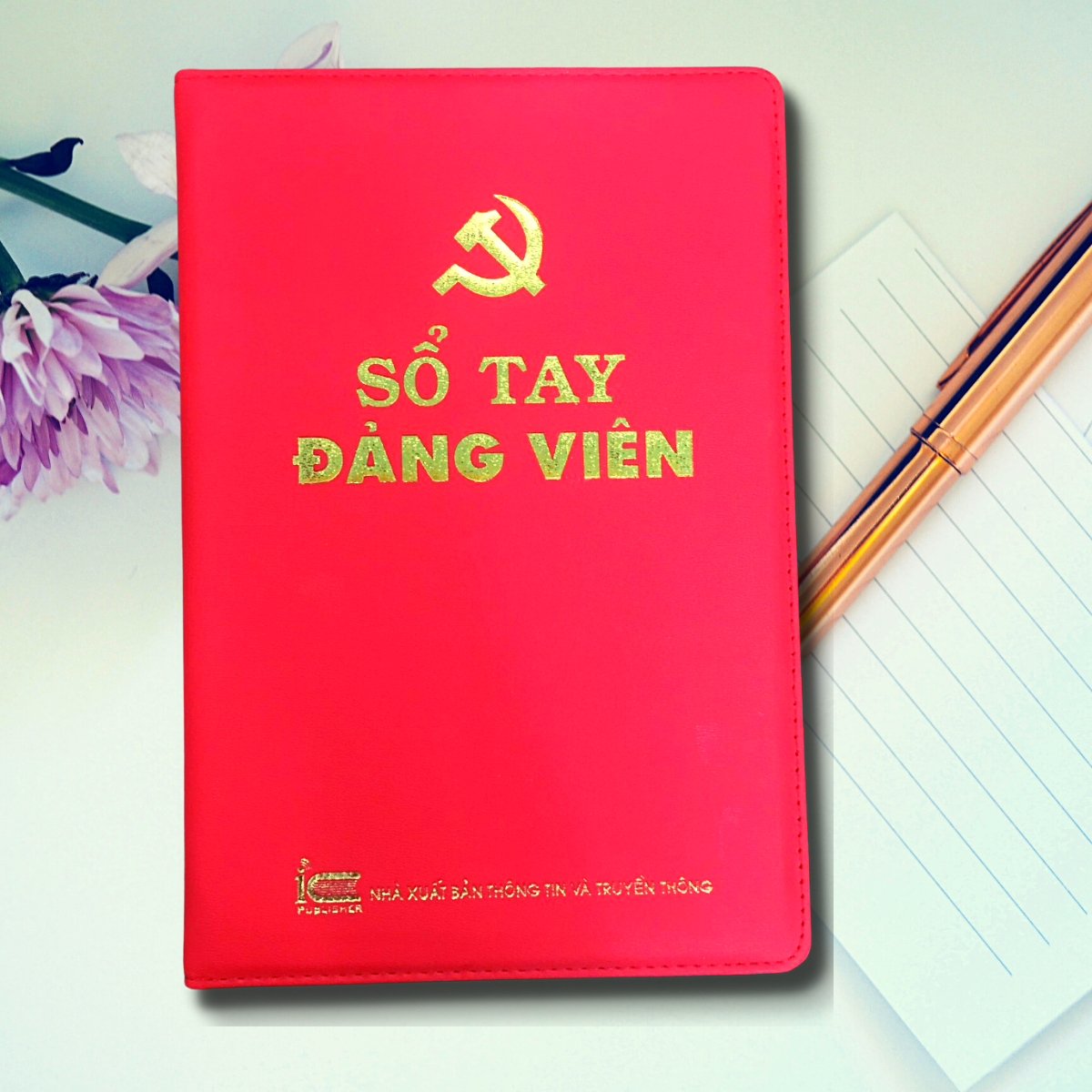 Sổ tay Đảng viên (Bìa da may viền)