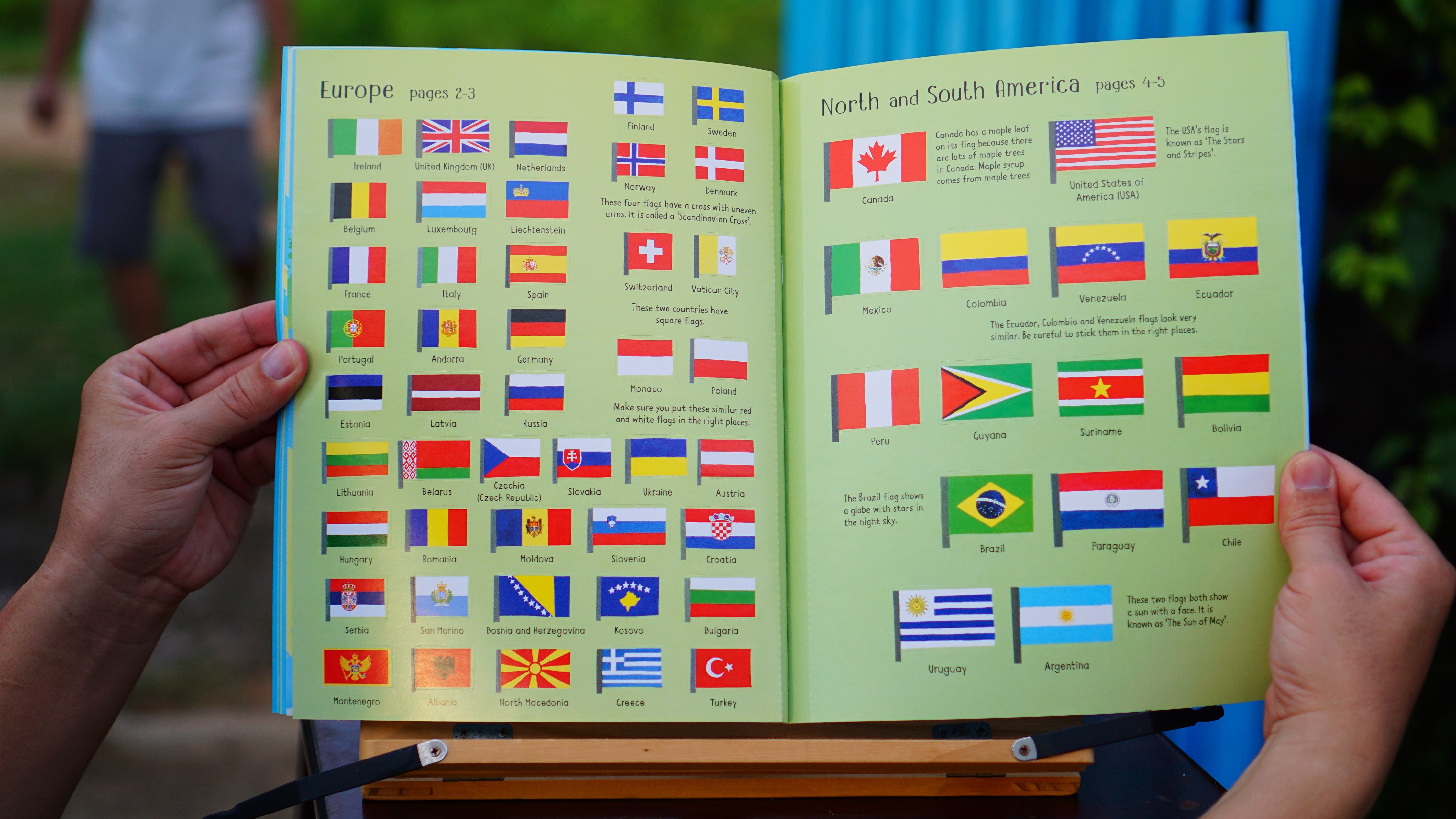 Sách Usborne First Sticker Book Flags