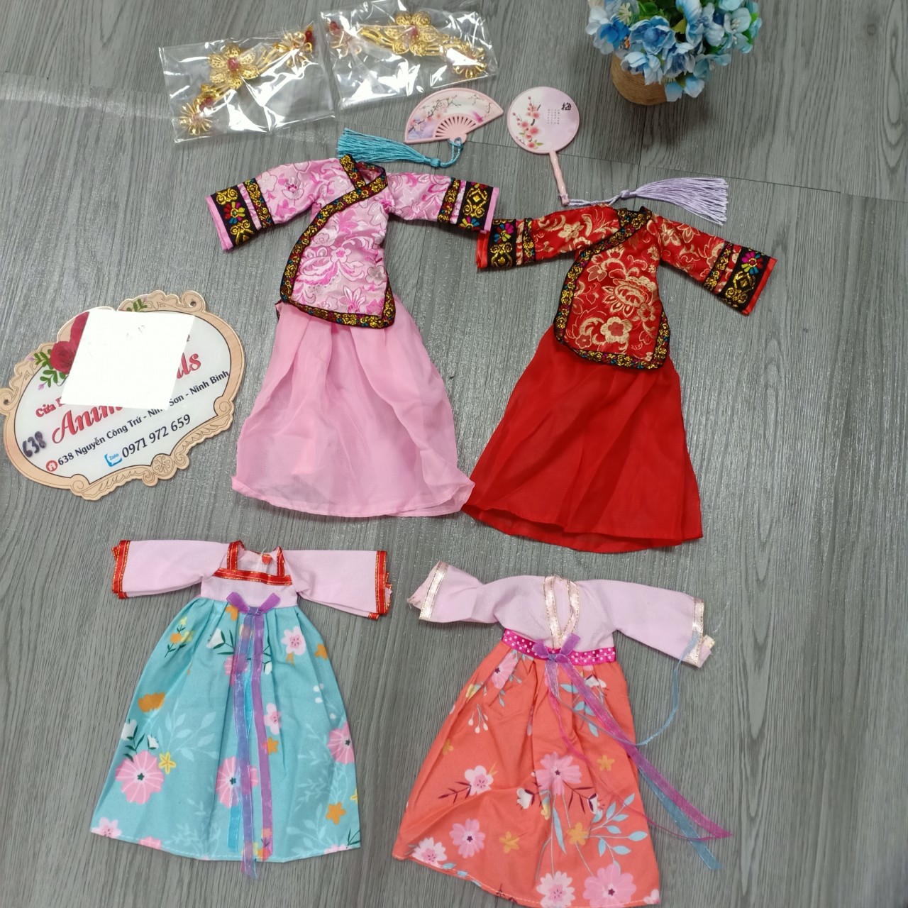 Các Mẫu Váy Cổ Trang Đẹp Cho Búp Bê 30cm Body mập mạp