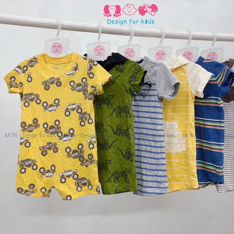 (Size 0-3m) Bộ body đùi, romper xuất dư Car.ter.s cho bé trai (chọn mẫu)