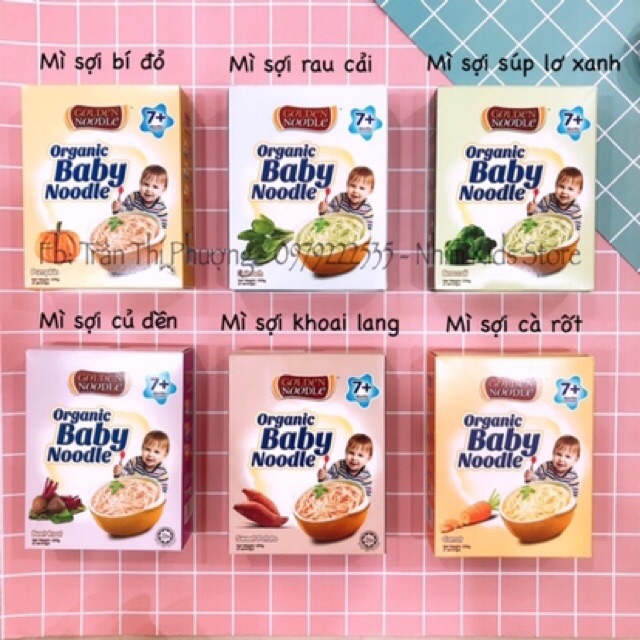 Nui, mì hữu cơ ăn dặm cho bé