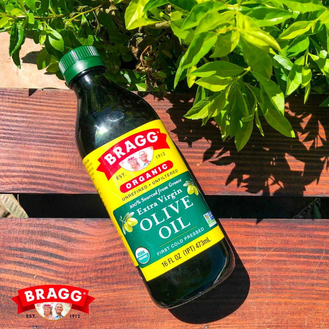 Dầu Olive Hữu Cơ Ép Lạnh 453ml Bragg Organic Olive Oil - Dầu Oliu Nấu Ăn