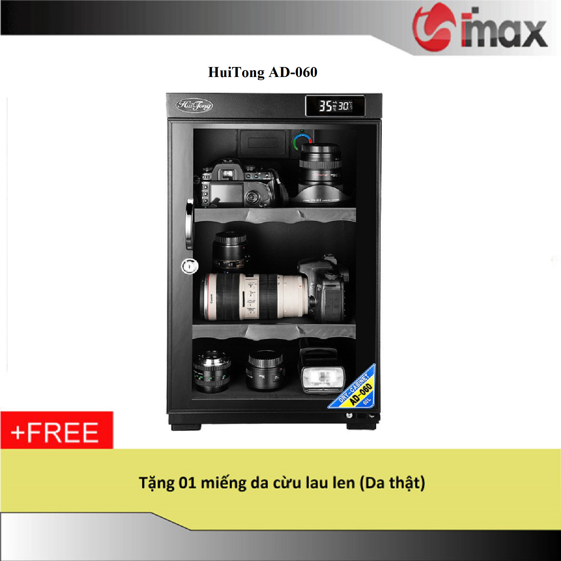 Tủ chống ẩm huitong ad-060, 60 lit