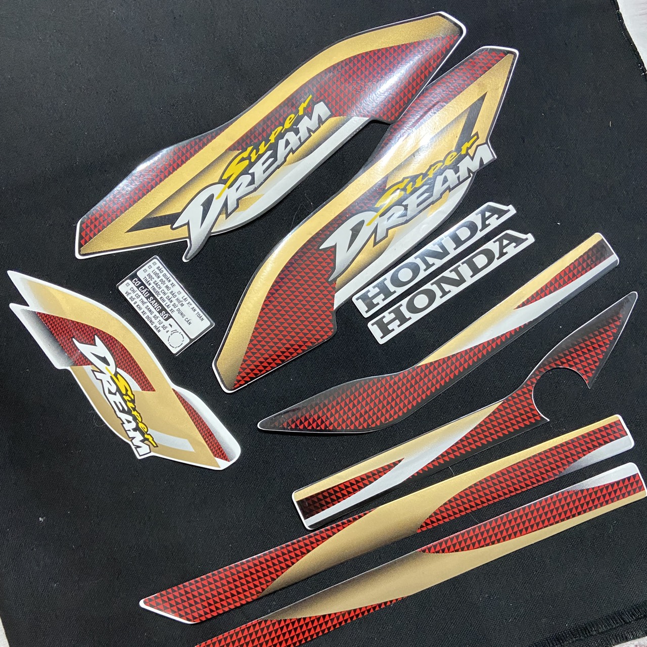 [HCM][FULL] BỘ TEM SUPER DREAM CARO 3 LỚP CAO CẤP NHƯ ZIN